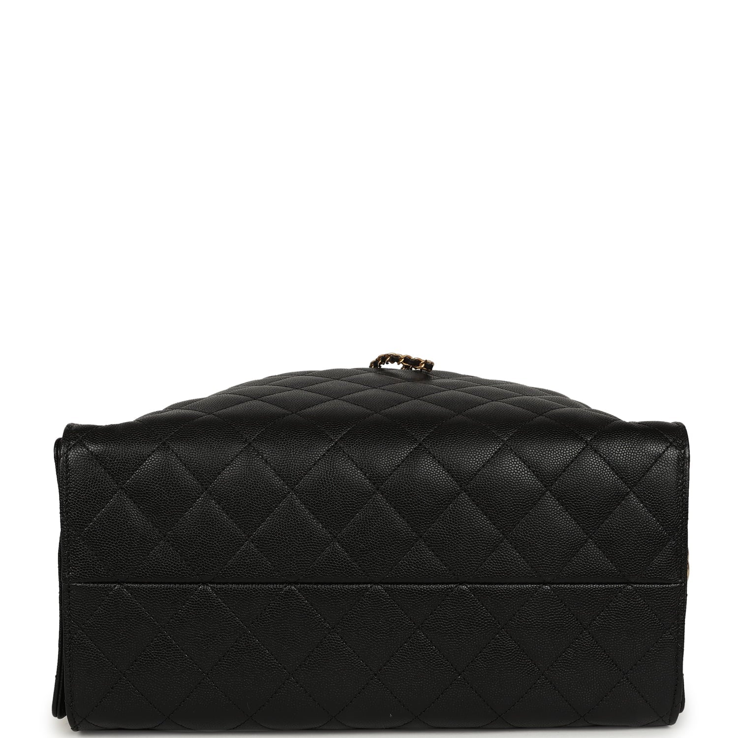 Chanel Medium 25 Hobo Bag Black Caviar Antique Gold Hardware