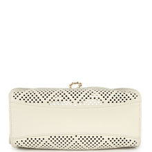 Load image into Gallery viewer, Chanel Mini 25 Hobo Bag White Perforated Calfskin Antique Gold Hardware