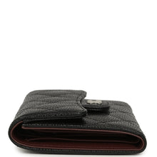 Load image into Gallery viewer, Chanel Small Classic Flap Wallet Black Shiny Caviar Silver Hardware