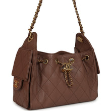 Load image into Gallery viewer, Chanel Mini 25 Hobo Bag Brown Caviar Antique Gold Hardware