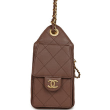 Load image into Gallery viewer, Chanel Mini 25 Hobo Bag Brown Caviar Antique Gold Hardware