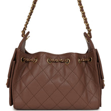 Load image into Gallery viewer, Chanel Mini 25 Hobo Bag Brown Caviar Antique Gold Hardware