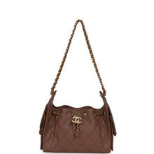 Load image into Gallery viewer, Chanel Mini 25 Hobo Bag Brown Caviar Antique Gold Hardware
