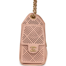 Load image into Gallery viewer, Chanel Mini 25 Hobo Bag Light Pink Perforated Calfskin Antique Gold Hardware