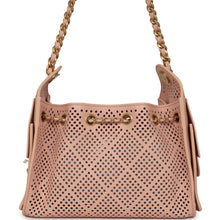 Load image into Gallery viewer, Chanel Mini 25 Hobo Bag Light Pink Perforated Calfskin Antique Gold Hardware