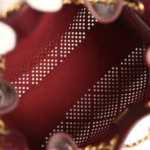 Load image into Gallery viewer, Chanel Mini 25 Hobo Bag Dark Burgundy Perforated Calfskin Antique Gold Hardware