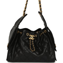 Load image into Gallery viewer, Pre-owned Chanel Small 25 Hobo Bag Black Caviar Antique Gold Hardware