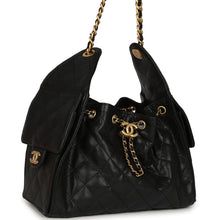 Load image into Gallery viewer, Pre-owned Chanel Small 25 Hobo Bag Black Caviar Antique Gold Hardware