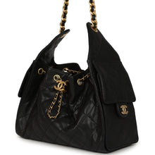 Load image into Gallery viewer, Pre-owned Chanel Small 25 Hobo Bag Black Caviar Antique Gold Hardware