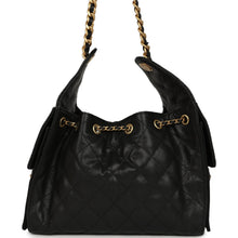 Load image into Gallery viewer, Pre-owned Chanel Small 25 Hobo Bag Black Caviar Antique Gold Hardware