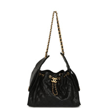 Load image into Gallery viewer, Pre-owned Chanel Small 25 Hobo Bag Black Caviar Antique Gold Hardware