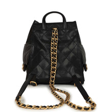 Load image into Gallery viewer, Pre-owned Chanel Small 25 Hobo Backpack Black Caviar Antique Gold Hardware