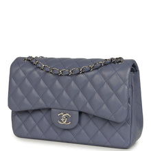 Load image into Gallery viewer, Chanel Jumbo Classic Double Flap Bag Purple Lambskin Silver Hardware