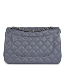 Load image into Gallery viewer, Chanel Jumbo Classic Double Flap Bag Purple Lambskin Silver Hardware