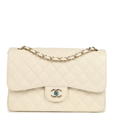 Load image into Gallery viewer, Chanel Jumbo Classic Double Flap Bag Cream Caviar Gold Hardware