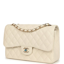 Load image into Gallery viewer, Chanel Jumbo Classic Double Flap Bag Cream Caviar Gold Hardware