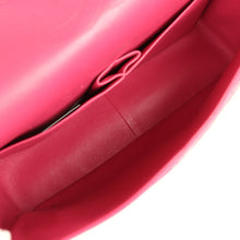 Load image into Gallery viewer, Pre-owned Chanel Maxi Classic Double Flap Bag Dark Pink Patent Silver Hardware