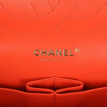 Load image into Gallery viewer, Pre-owned Chanel Jumbo Classic Double Flap Bag Dark Orange Shiny Caviar Light Gold Hardware