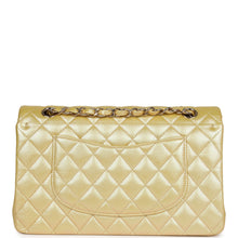 Load image into Gallery viewer, Chanel Medium Classic Double Flap Bag Yellow Iridescent Caviar Light Gold Hardware