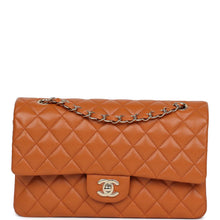 Load image into Gallery viewer, Chanel Medium Classic Double Flap Bag Caramel Shiny Caviar Light Gold Hardware