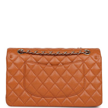 Load image into Gallery viewer, Chanel Medium Classic Double Flap Bag Caramel Shiny Caviar Light Gold Hardware