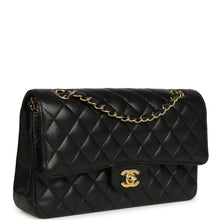 Load image into Gallery viewer, Pre-owned Chanel Medium Classic Double Flap Black Caviar Gold Hardware