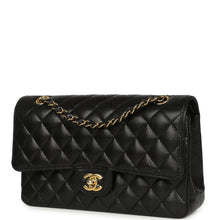 Load image into Gallery viewer, Pre-owned Chanel Medium Classic Double Flap Black Caviar Gold Hardware