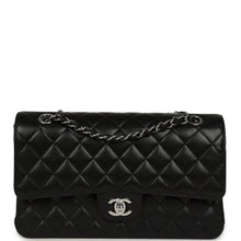 Load image into Gallery viewer, Pre-owned Chanel Medium Classic Double Flap Black Caviar Silver Hardware