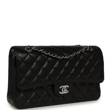 Load image into Gallery viewer, Pre-owned Chanel Medium Classic Double Flap Black Caviar Silver Hardware