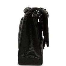 Load image into Gallery viewer, Pre-owned Chanel Medium Classic Double Flap Black Caviar Silver Hardware