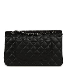 Load image into Gallery viewer, Pre-owned Chanel Medium Classic Double Flap Black Caviar Silver Hardware