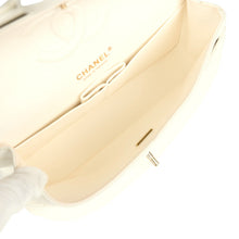Load image into Gallery viewer, Pre-owned Chanel Medium Classic Double Flap White Caviar Light Gold Hardware