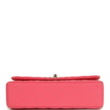Load image into Gallery viewer, Pre-owned Chanel Medium Classic Double Flap Bag Dark Pink Shiny Caviar Gold Hardware