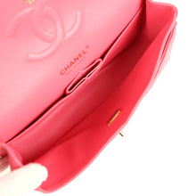 Load image into Gallery viewer, Pre-owned Chanel Medium Classic Double Flap Bag Dark Pink Shiny Caviar Gold Hardware