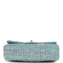 Load image into Gallery viewer, Chanel Medium Classic Double Flap Bag Blue Multi Tweed Light Gold Hardware