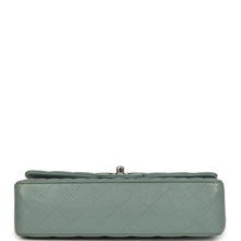 Load image into Gallery viewer, Pre-owned Chanel Medium Classic Double Flap Bag Blue Shiny Caviar Silver Hardware