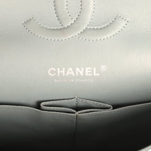 Load image into Gallery viewer, Pre-owned Chanel Medium Classic Double Flap Bag Blue Shiny Caviar Silver Hardware