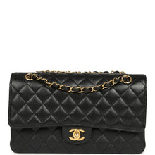 Load image into Gallery viewer, Pre-owned Chanel Medium Classic Double Flap Black Caviar Gold Hardware