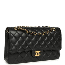 Load image into Gallery viewer, Pre-owned Chanel Medium Classic Double Flap Black Caviar Gold Hardware