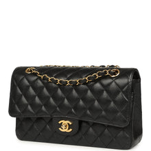 Load image into Gallery viewer, Pre-owned Chanel Medium Classic Double Flap Black Caviar Gold Hardware