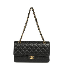 Load image into Gallery viewer, Pre-owned Chanel Medium Classic Double Flap Black Caviar Gold Hardware