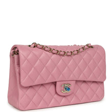 Load image into Gallery viewer, Chanel Medium Classic Double Flap Bag Pink Shiny Caviar Light Gold Hardware