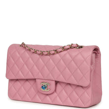Load image into Gallery viewer, Chanel Medium Classic Double Flap Bag Pink Shiny Caviar Light Gold Hardware