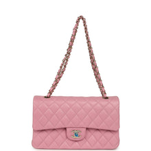 Load image into Gallery viewer, Chanel Medium Classic Double Flap Bag Pink Shiny Caviar Light Gold Hardware