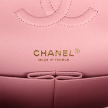 Load image into Gallery viewer, Chanel Medium Classic Double Flap Bag Pink Shiny Caviar Light Gold Hardware