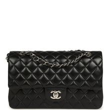 Load image into Gallery viewer, Pre-owned Chanel Medium Classic Double Flap Black Caviar Silver Hardware