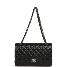Load image into Gallery viewer, Pre-owned Chanel Medium Classic Double Flap Black Caviar Silver Hardware
