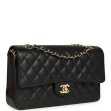 Load image into Gallery viewer, Chanel Medium Classic Double Flap Bag Black Caviar Gold Hardware