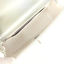 Load image into Gallery viewer, Chanel Mini Classic Rectangular Flap Bag Grey and Green Ombre Iridescent Goatskin Silver Hardware