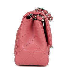 Load image into Gallery viewer, Chanel Mini Classic Square Flap Bag Pink Lambskin Silver Hardware